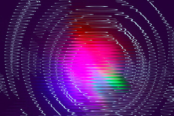 Fototapeta premium Fantasy whirlpool abstract with frequency wave ripples