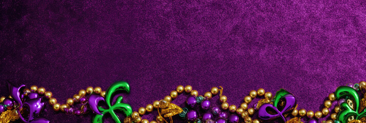 Purple and gold glitter background Carnival decoration Mardi gras,luxury party invitations, elegant wedding stationery, glamorous event promotions, and sophisticated social media posts. 