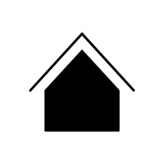 Home icon vector. House illustration sign. Cottage symbol. Hut logo.