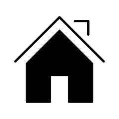 Home icon vector. House illustration sign. Cottage symbol. Hut logo.