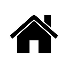 Home icon vector. House illustration sign. Cottage symbol. Hut logo.