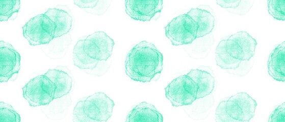 Seamless abstract geometric pattern. Simple background in green and white colors. Digital textured background. Design for textile fabrics, wrapping paper, background, wallpaper, cover.