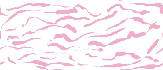 Seamless abstract geometric pattern. Simple background in pink and white colors. Lines. Digital textured background. Design for textile fabrics, wrapping paper, background, wallpaper, cover.