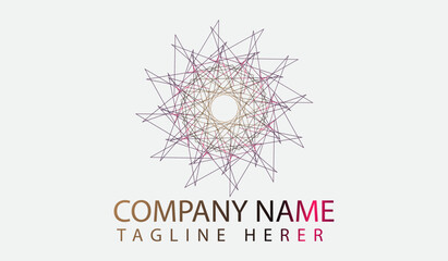 Elegant abstract logo design template. Creative logotype concept.