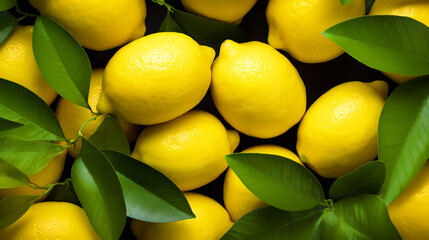 Group of lemons wallpaper - ai generative