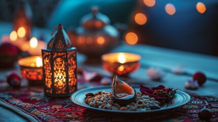 Fawanis. Arabic candle lantern. muslim feast of the holy month of Ramadan Kareem.