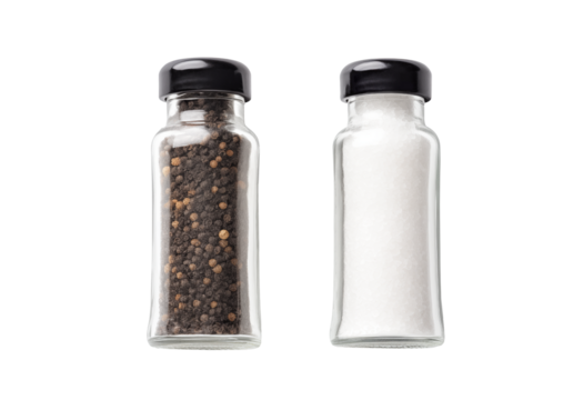 spices salt and pepper on a transparent background