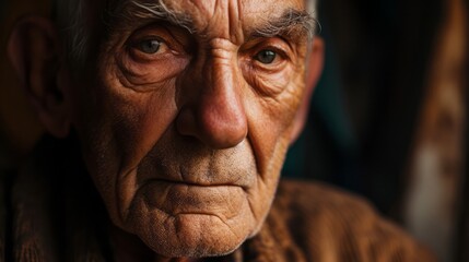 Portrait of an old Arabic man