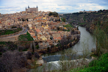 Fototapeta na wymiar Tagus River Toledo, Spain