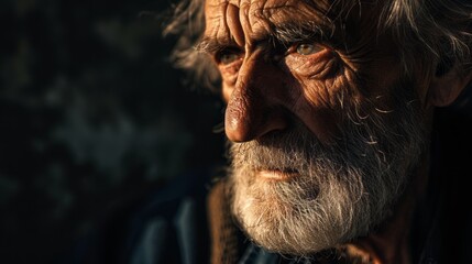 Portrait of an old Arabic man