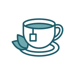 tea icon vector design template simple and clean