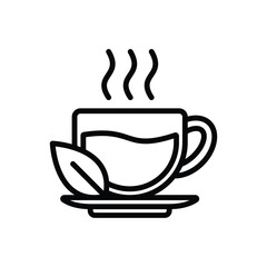 tea icon vector design template simple and clean