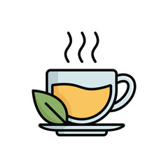tea icon vector design template simple and clean