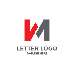 Vector letter m logo design icon element vector with creative modern style