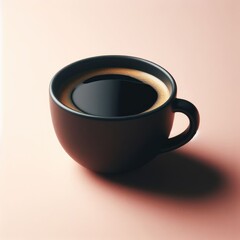 cup of coffee on simple background