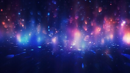 Obraz premium gold and purple abstract glitter. shiny night background. bokeh background. blured light background, AI Generated