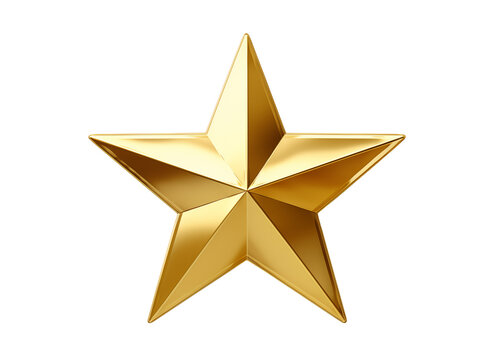 gold star on transparent background