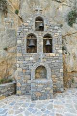 L'église Saint-Nicolas dans les gorges de Kotsifos près de Spili en Crète
