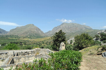 Fototapeta na wymiar Le monastère Moni Kato Préveli près de Spili en Crète