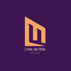 L plus M letter Logo For Real Estate