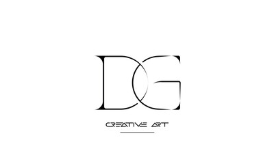 DG, GD, D, G abstract letters logo monogram
