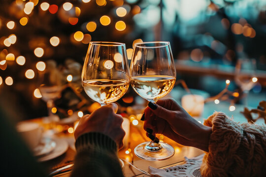 Celebrate the holiday season with a festive dinner, sipping on wine and creating warm moments at home. - Powered by Adobe