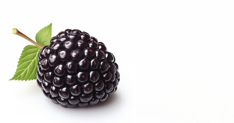 Blackberry isolated on white background