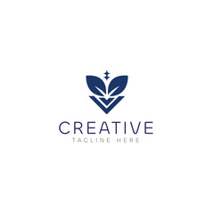leaf creative logo design
