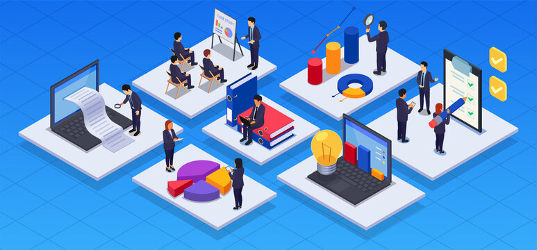 Case study compositions in isometric view