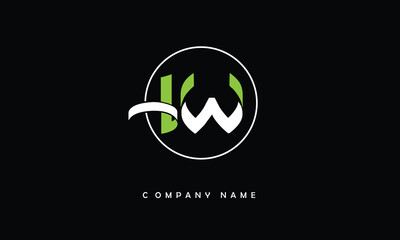 LW, WL, L, W Abstract Letters Logo monogram