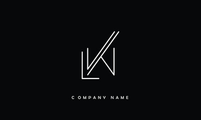 LW, WL, L, W Abstract Letters Logo monogram