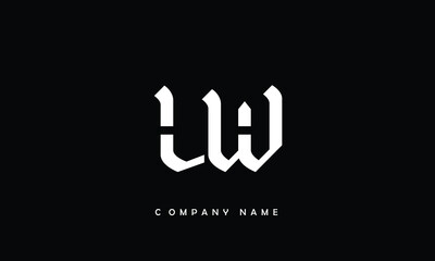 LW, WL, L, W Abstract Letters Logo monogram
