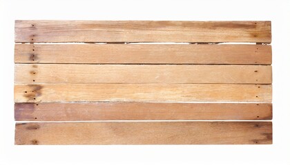 old rough wood planks sign isolated on white with clipping path