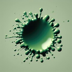 green paint splash
