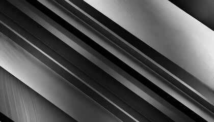 black white dark gray abstract modern background geometric shape diagonal line stripe angle 3d gradient matte brushed metal steel metallic effect wide banner panoramic design template premium