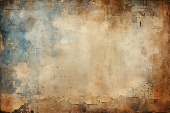 Aged texture background Old paper with stains, scratches, and vintage feel