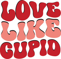 valentines svg and retro design cutting files