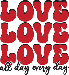 valentines svg and retro design cutting files