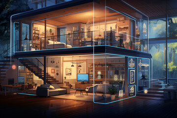 Smart home concept illustration