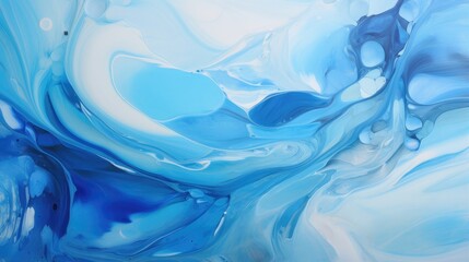 elegant fluid art with soft blue tones - perfect for decorative backgrounds, modern art projects,...
