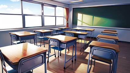 a school classroom