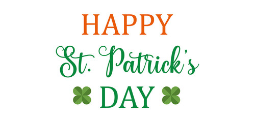 Fototapeta premium St Ptrick's Day Stylish Text illustration Design 