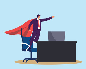 Effective work, productive office effort or efficiency, motivation to finish task or accomplishment, solution idea, performance or challenge concept