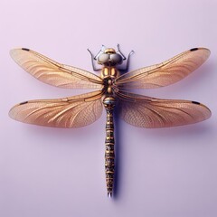dragonfly close up on simple background
