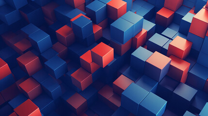 3d cubes abstract background. Composition