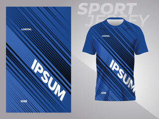 abstract blue sports jersey for football soccer racing gaming motocross running
