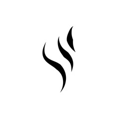 Cooking steam or warm aroma smell mark