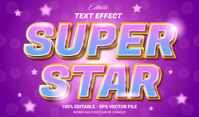 super star editable text effect