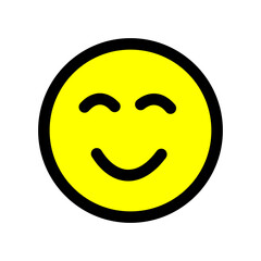 Fototapeta premium smiley emoji face flat style