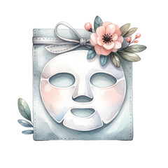 carnival mask and flowers
